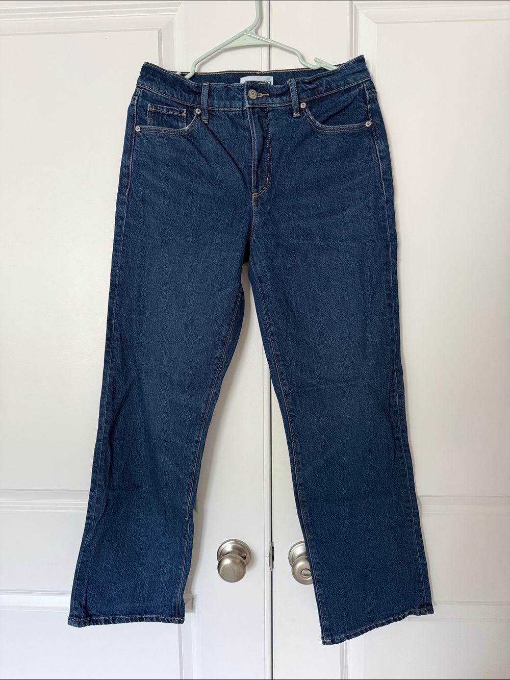 LOFT Dark Blue Straight Leg Jeans